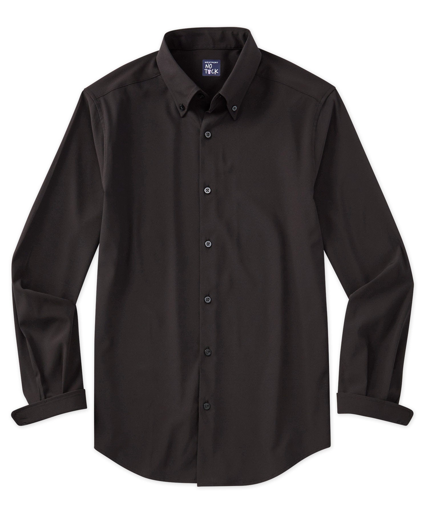 Men's Big & Tall Westport No-Tuck Long-Sleeve Performance Stretch Sport Shirt Black / LMT Men's Big & Tall Westport No-Tuck Long-Sleeve Performance Stretch Sport Shirt Black / LMT