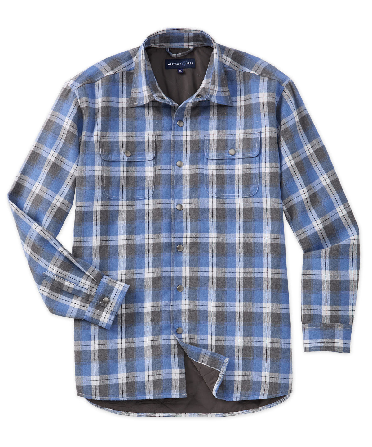 Westport Lifestyle Firepit Flannel Plaid Shirt Jacket