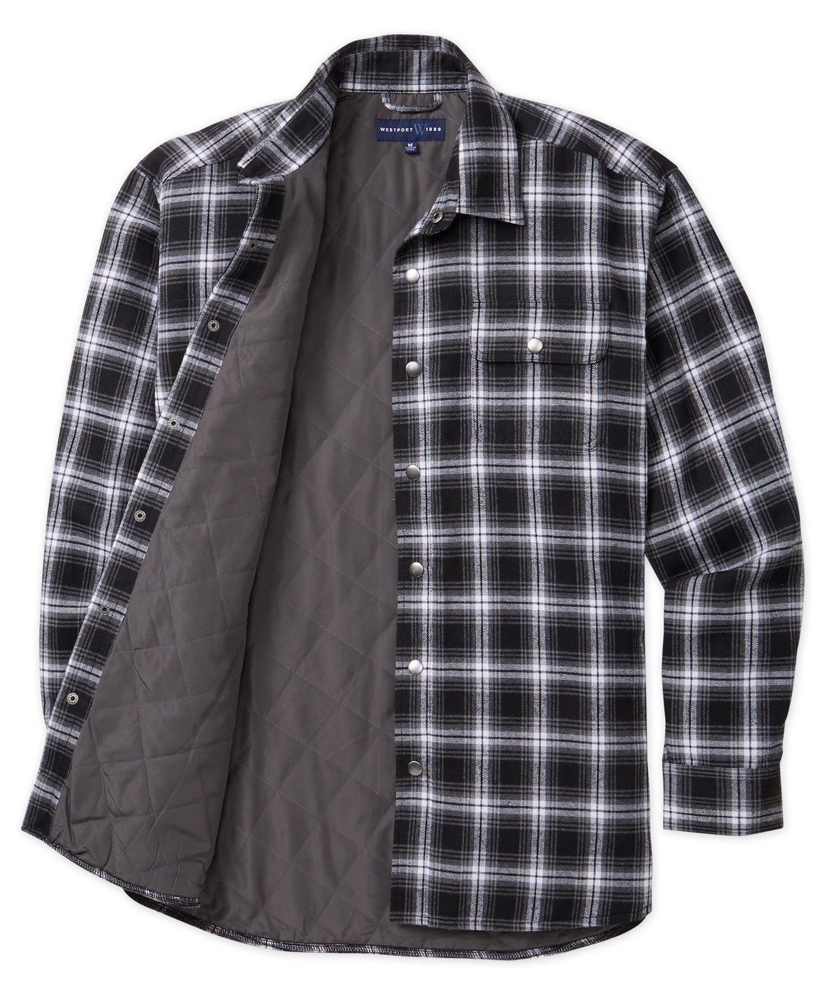 Westport Lifestyle Firepit Flannel Plaid Shirt Jacket