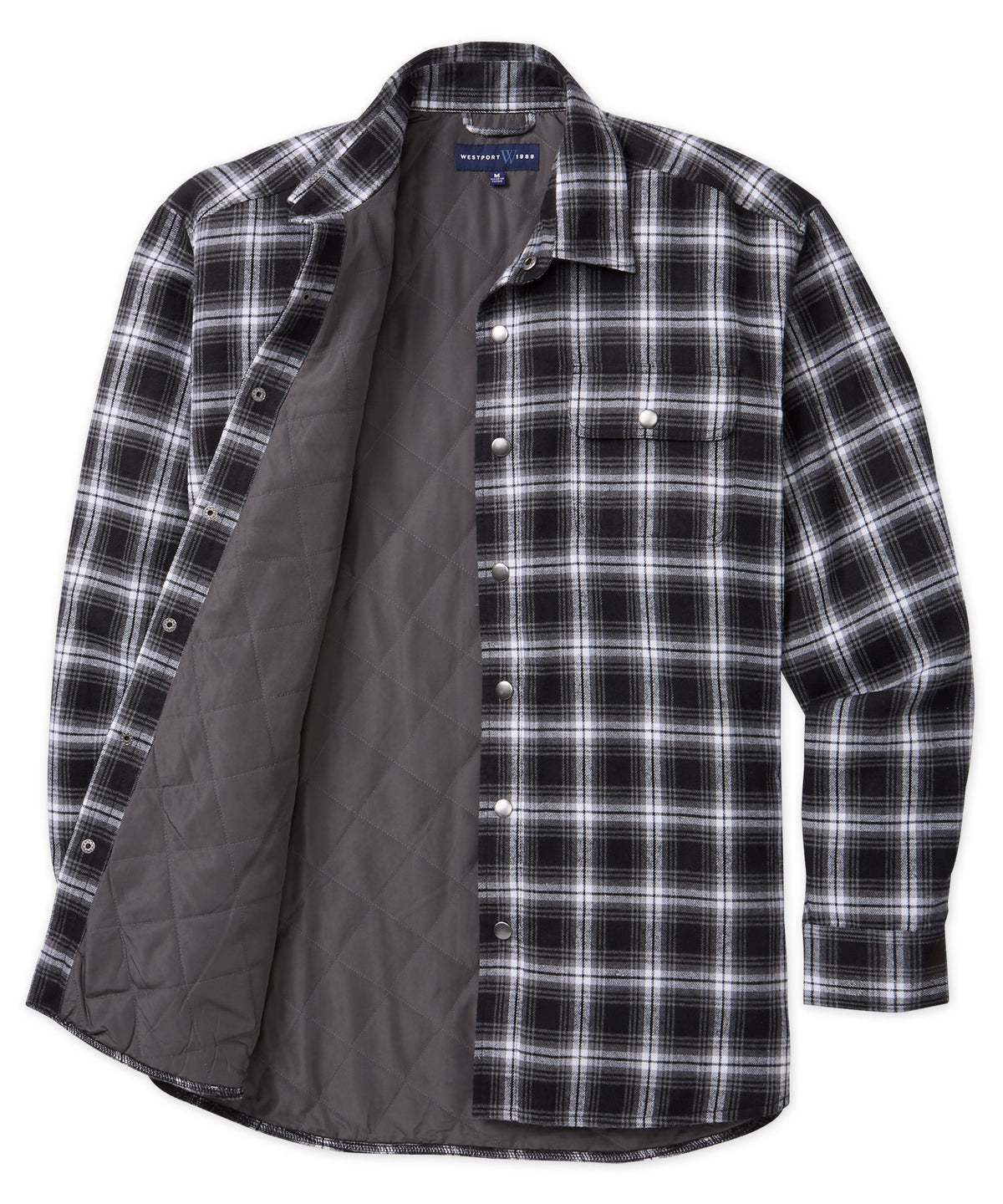 Westport Lifestyle Firepit Flannel Solid Shirt Jacket