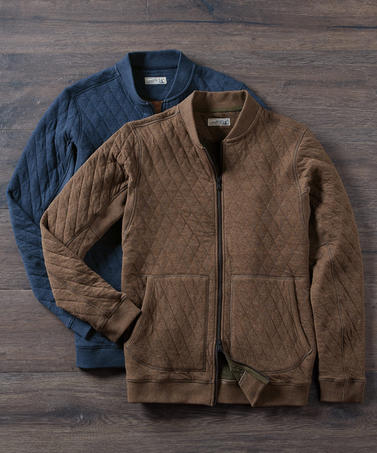 Westport Lifestyle Quilted Baseball Jacket Westport Big Tall