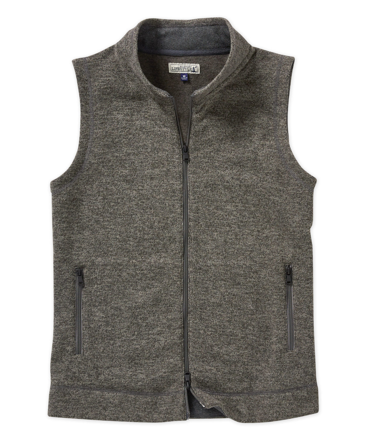 Westport Lifestyle Full-Zip Fleece Sweater Vest