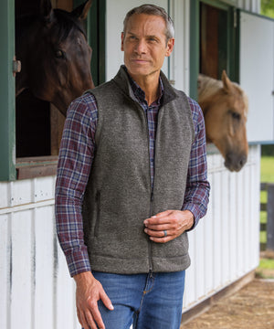 Westport Lifestyle Full-Zip Fleece Sweater Vest