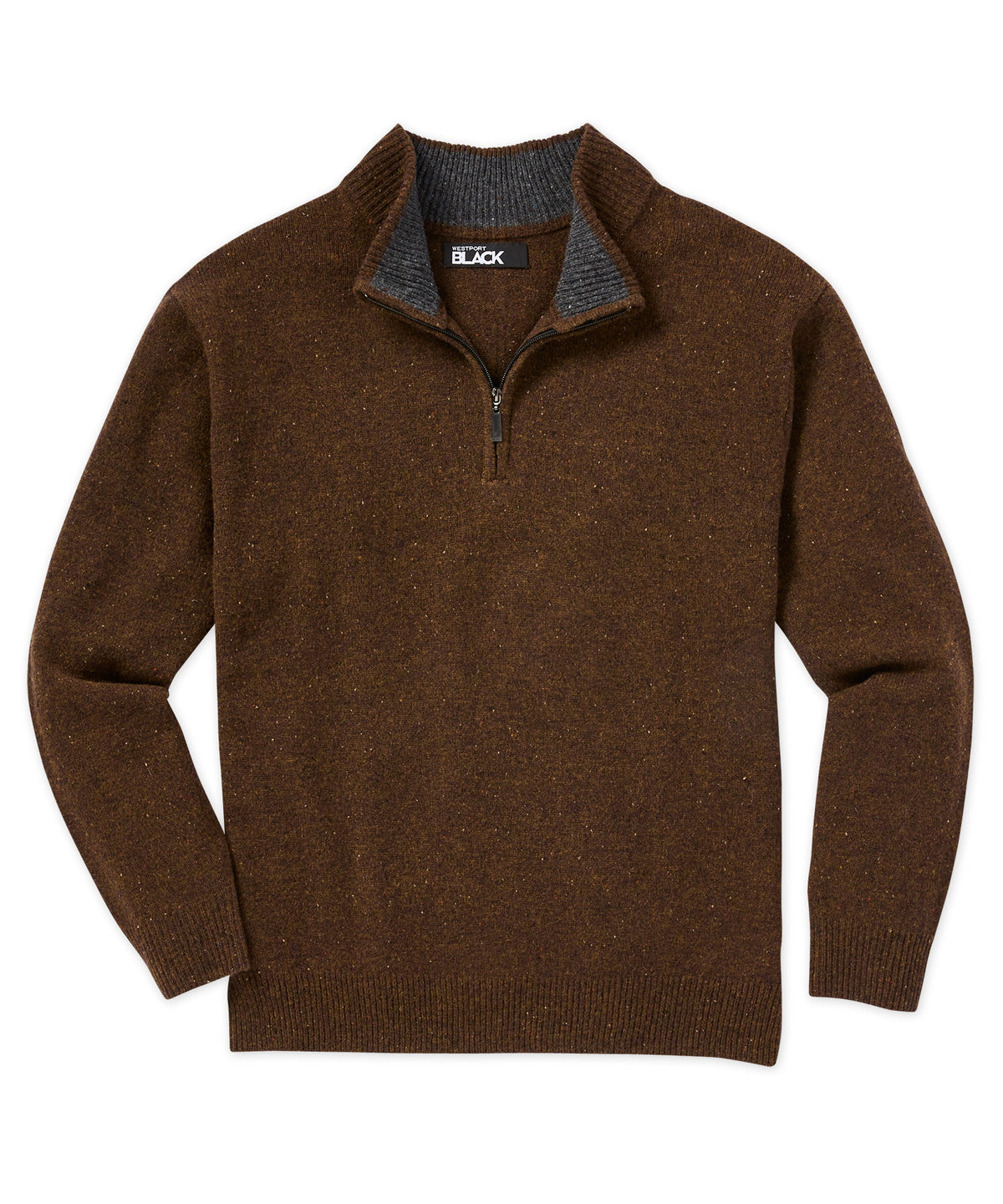 Westport Black Half-Zip Sweater