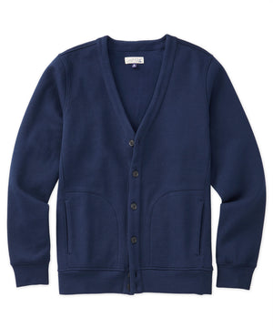 Westport Lifestyle Fleece-Lined Pique Cardigan