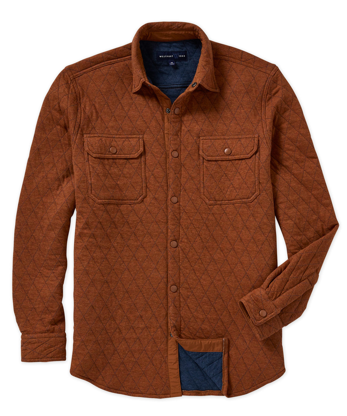 Westport Lifestyle Quilted Knit Shirt Jacket