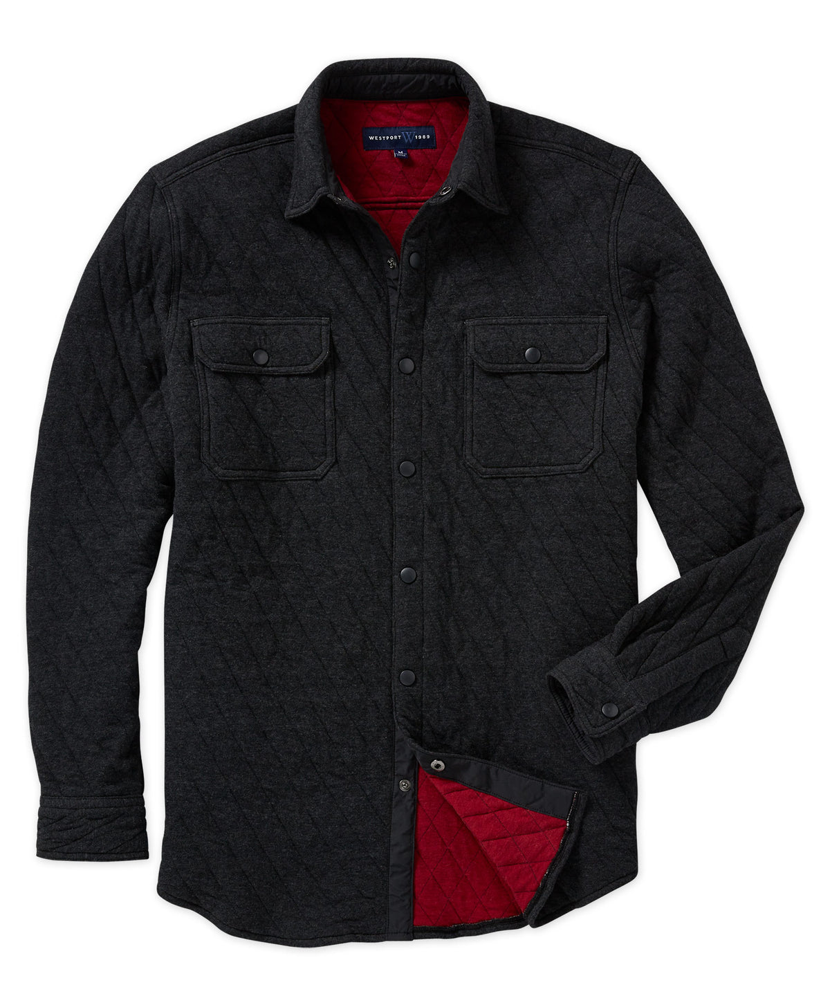 Westport Lifestyle Quilted Knit Shirt Jacket
