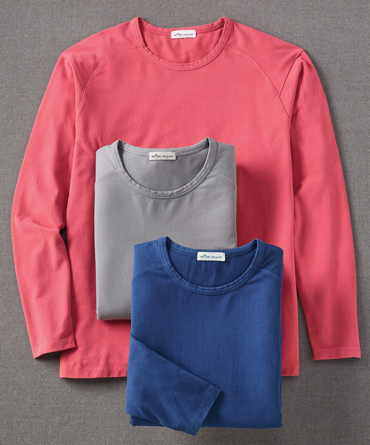 Peter Millar Lava Wash Long-Sleeve Jersey Crew