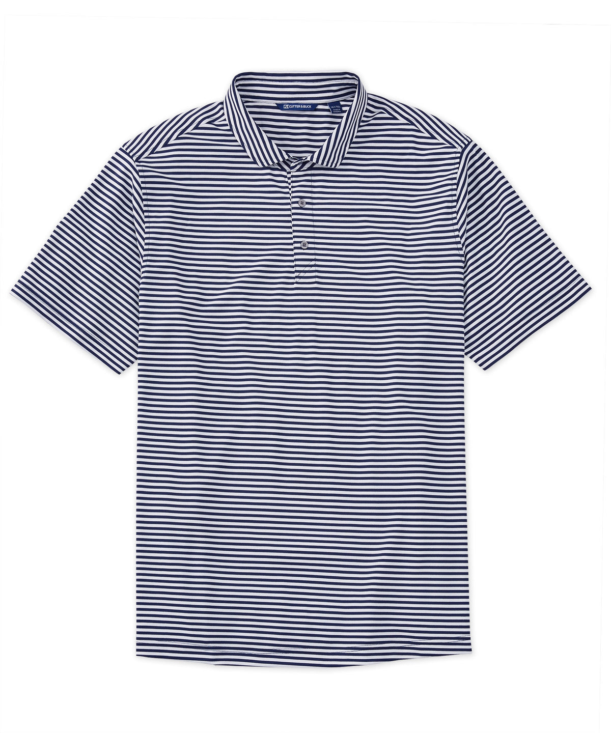 Cutter & Buck Virtue Eco Pique Stripe Recycled Polo, Men's Big & Tall