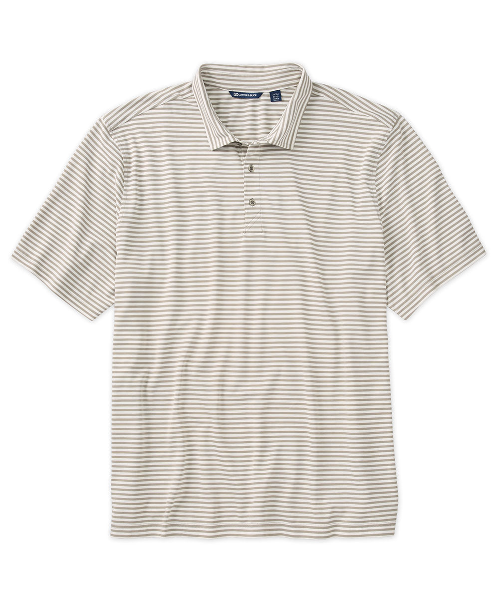 Cutter & Buck Virtue Eco Pique Stripe Recycled Polo, Men's Big & Tall