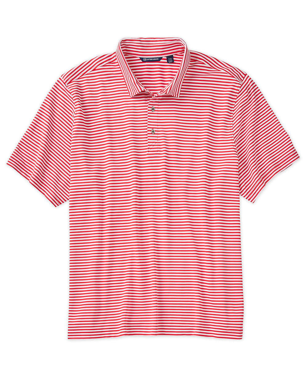 Cutter & Buck Virtue Eco Pique Stripe Recycled Polo, Men's Big & Tall