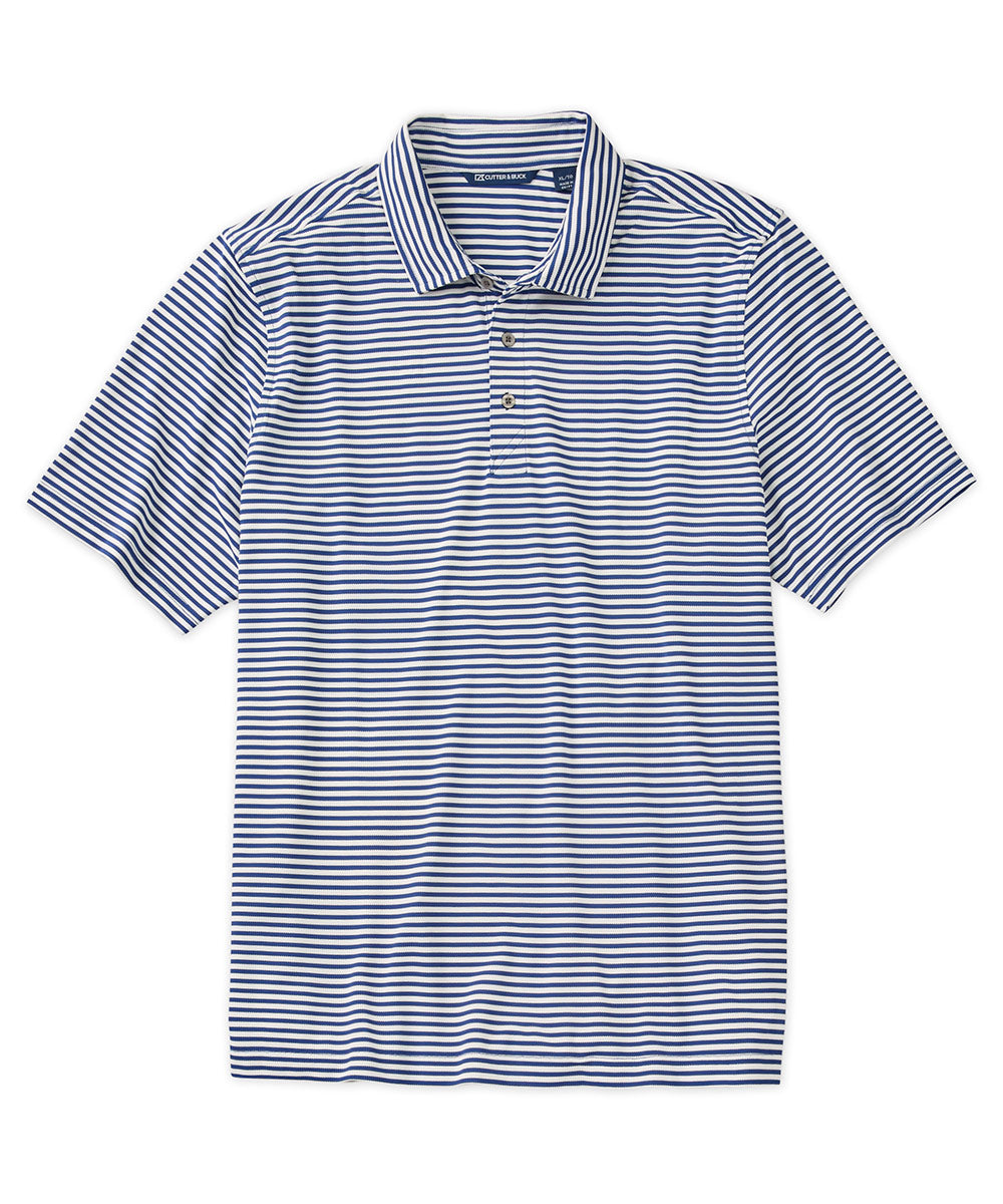 Cutter & Buck Virtue Eco Pique Stripe Recycled Polo, Men's Big & Tall