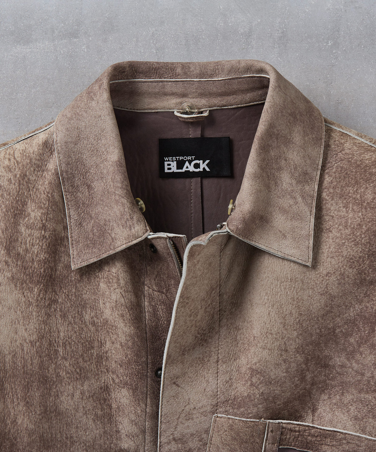 Westport Black Lagoon Distressed Leather Jacket