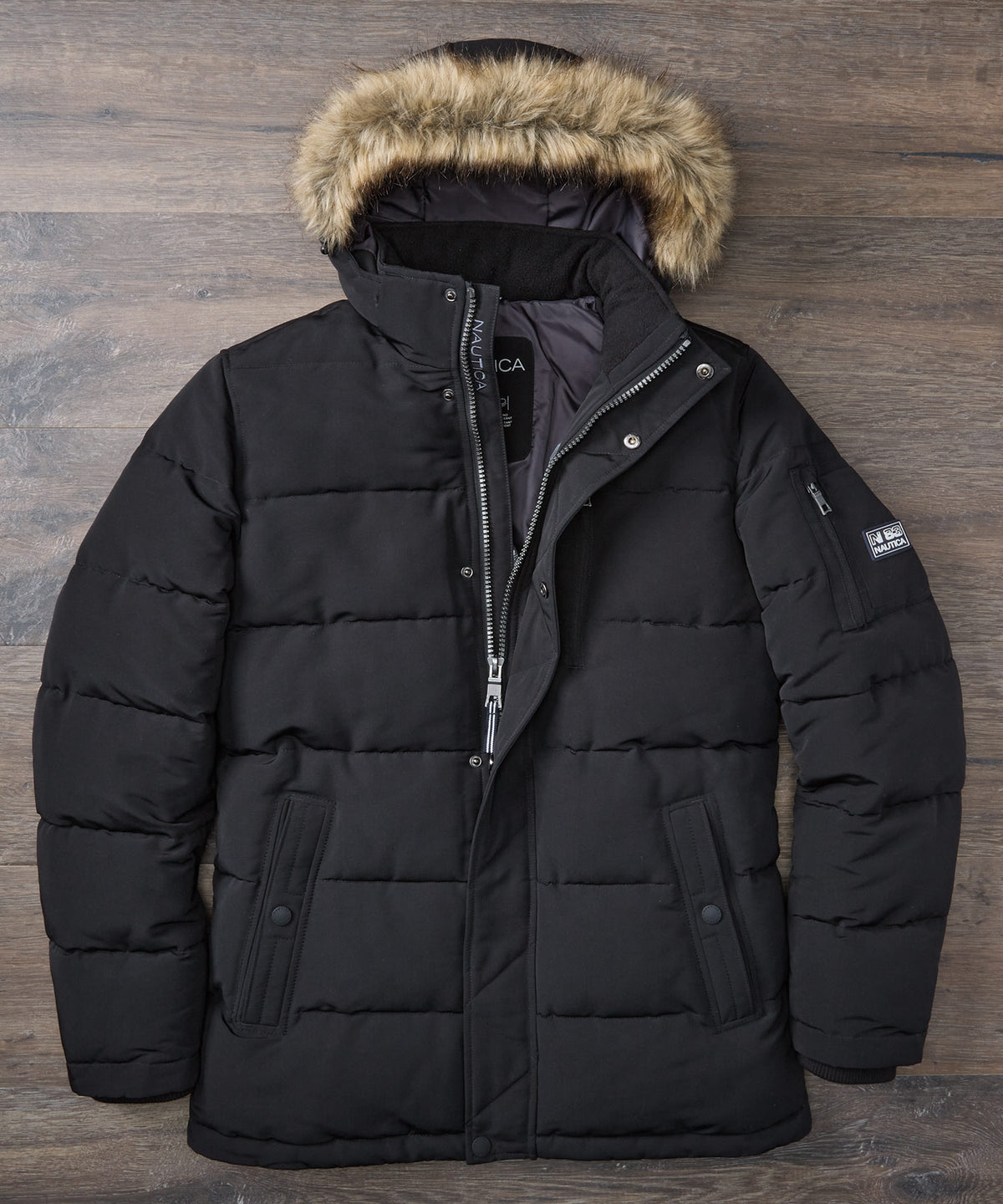 Nautica Hooded Puffer Jacket - Westport Big & Tall