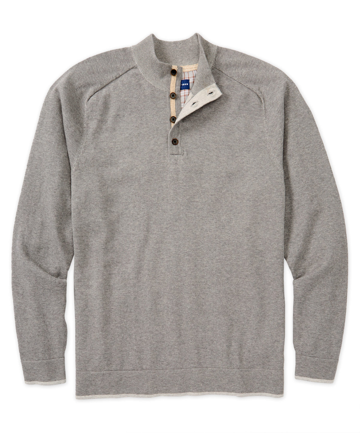 Westport 1989 Plaited Button Mock Sweater