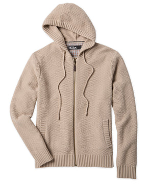 Westport Black Hoodie Zip-Up Sweater