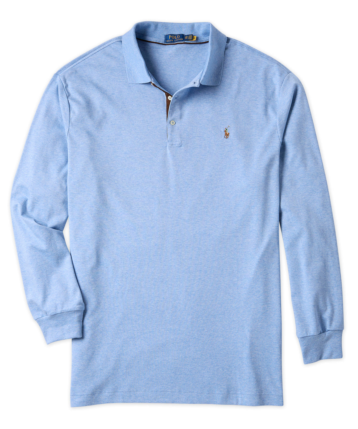 Polo Ralph Lauren Long-Sleeve Soft Cotton Pima Polo, Big & Tall