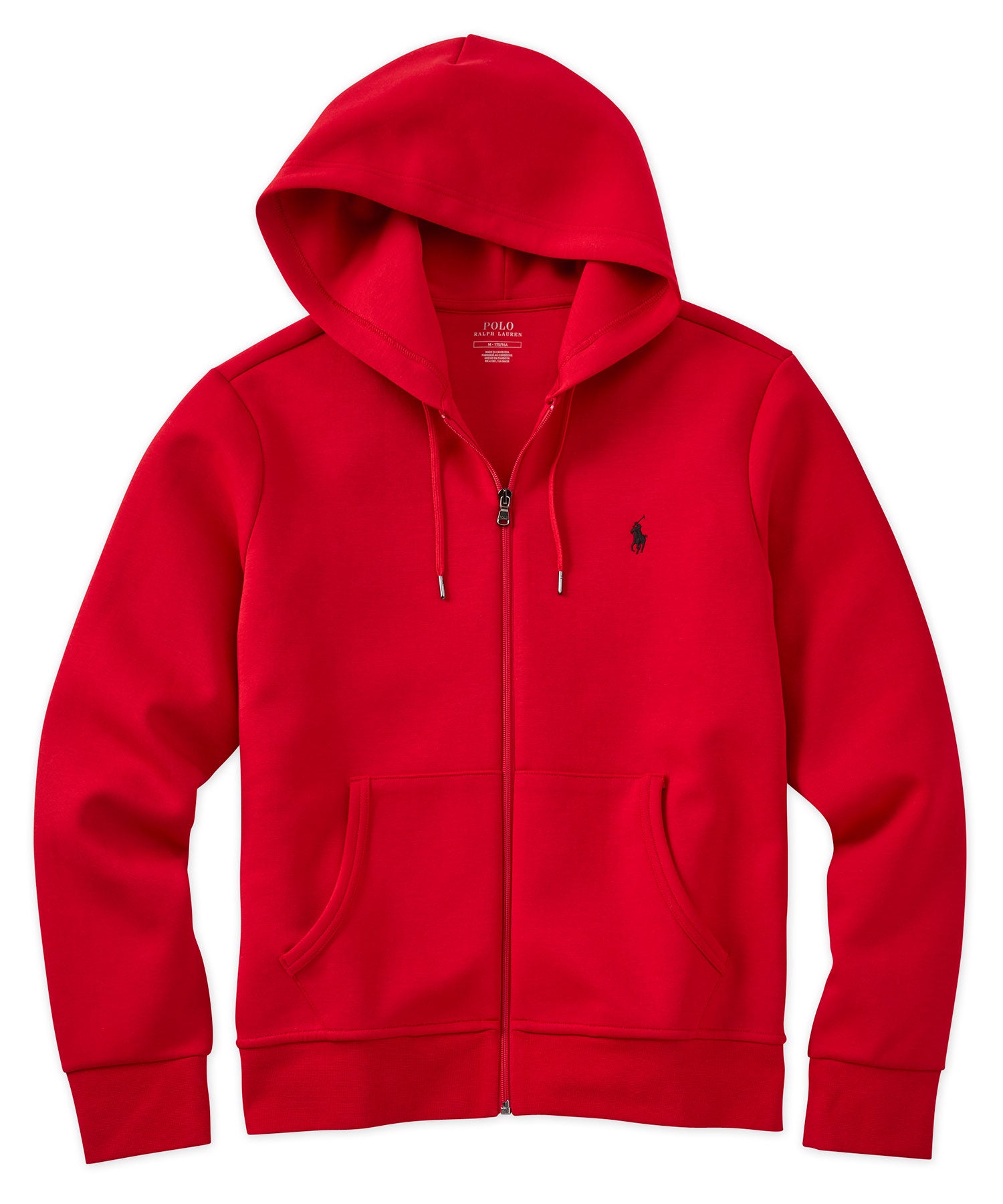 Red polo hoodie zip up Clearance