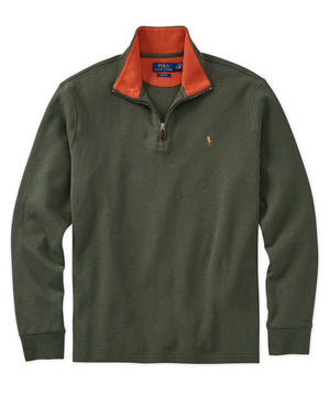 Ralph lauren french rib half best sale zip