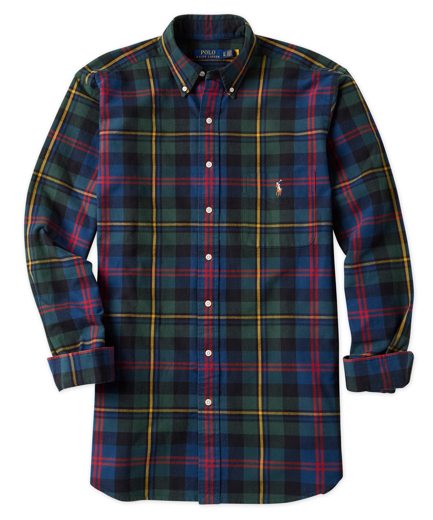 Polo Ralph Lauren Long Sleeve Tartan Oxford Sport Shirt - Westport