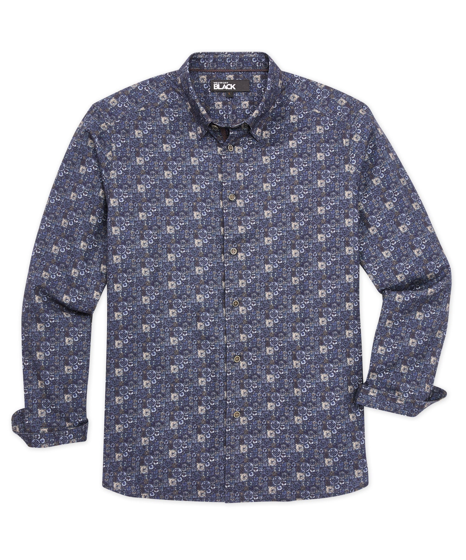 Westport Black Medallions Sport Shirt