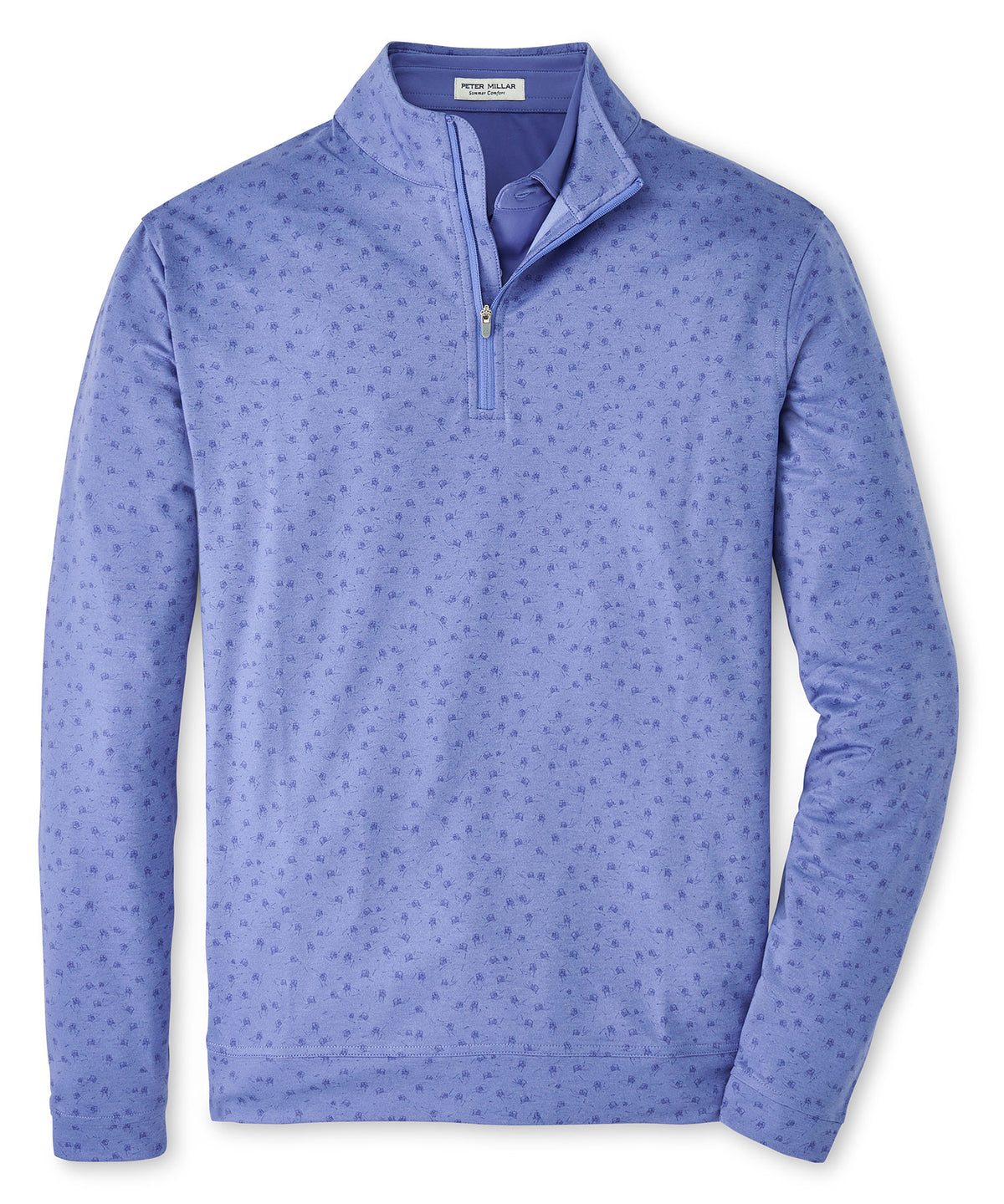 Peter Millar Golf Cart Print Perth Quarter-Zip Pullover
