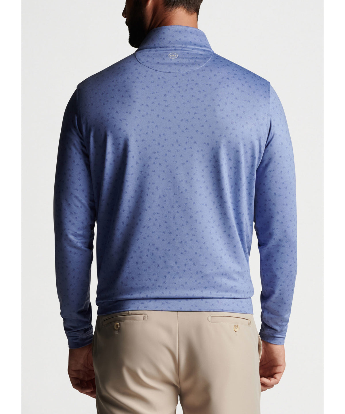 Peter Millar Golf Cart Print Perth Quarter-Zip Pullover