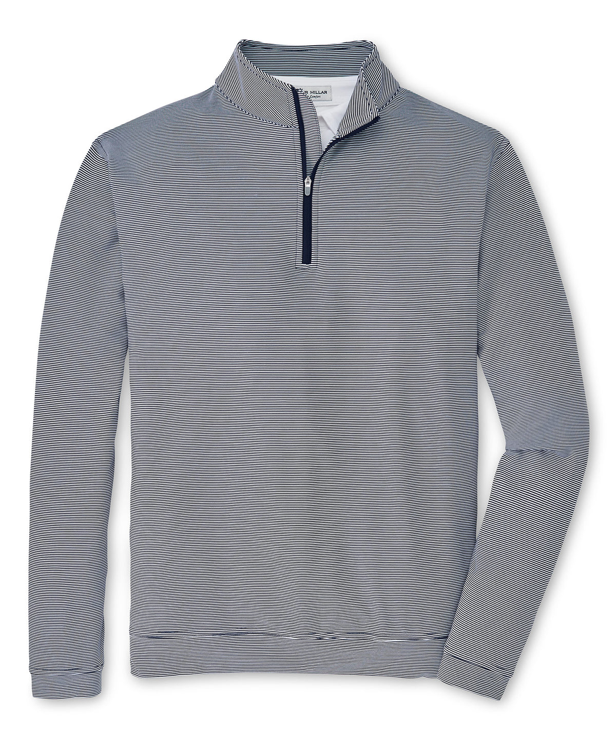 Peter Millar Sugar Stripe Perth Quarter-Zip Pullover, Men's Big & Tall