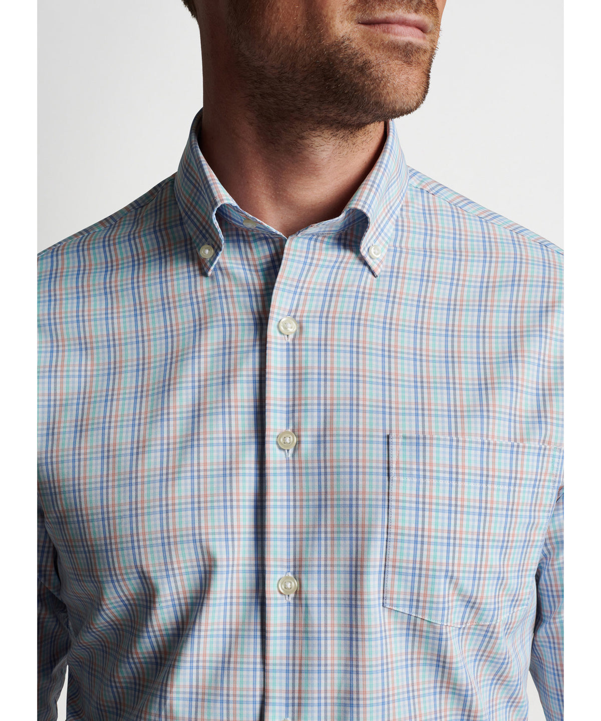 Peter Millar Long Sleeve Erving Performance Sport Shirt