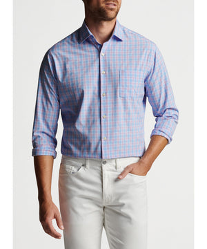 Peter Millar Long Sleeve Gene Performance Sport Shirt