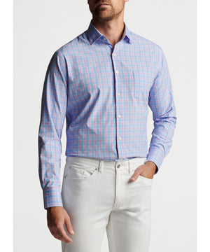 Peter Millar Long Sleeve Gene Performance Sport Shirt