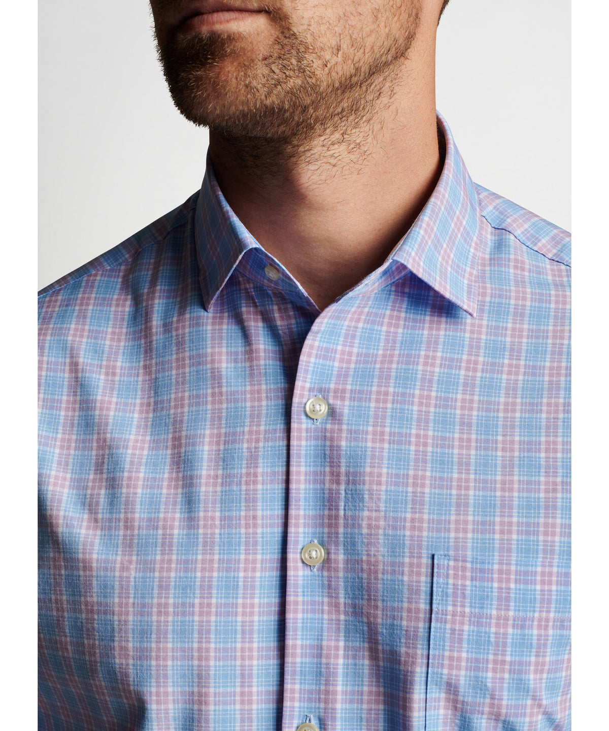 Peter Millar Long Sleeve Gene Performance Sport Shirt