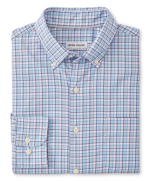 Peter Millar Long Sleeve Plaid Sport Shirt