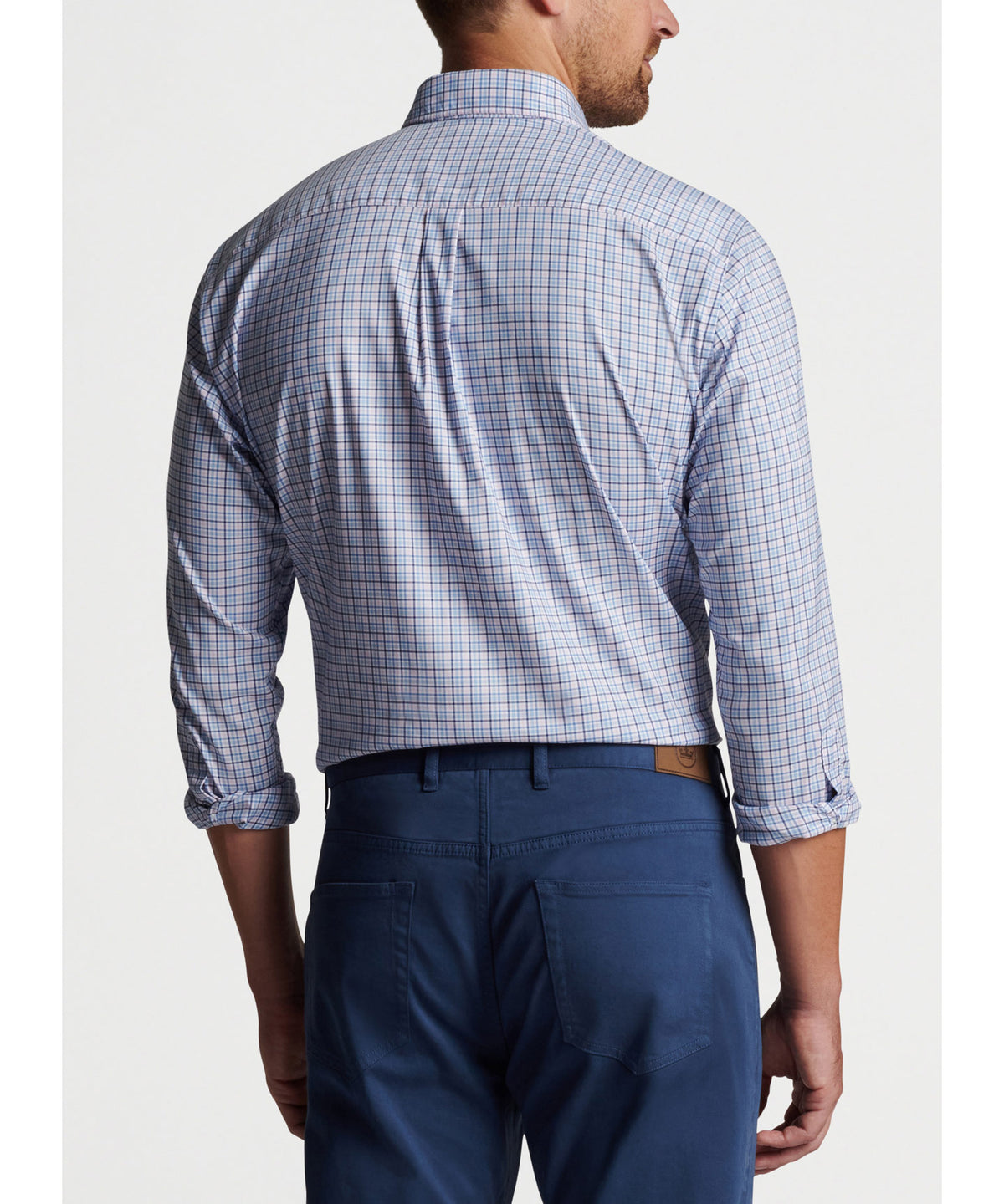 Peter Millar Long Sleeve Plaid Sport Shirt