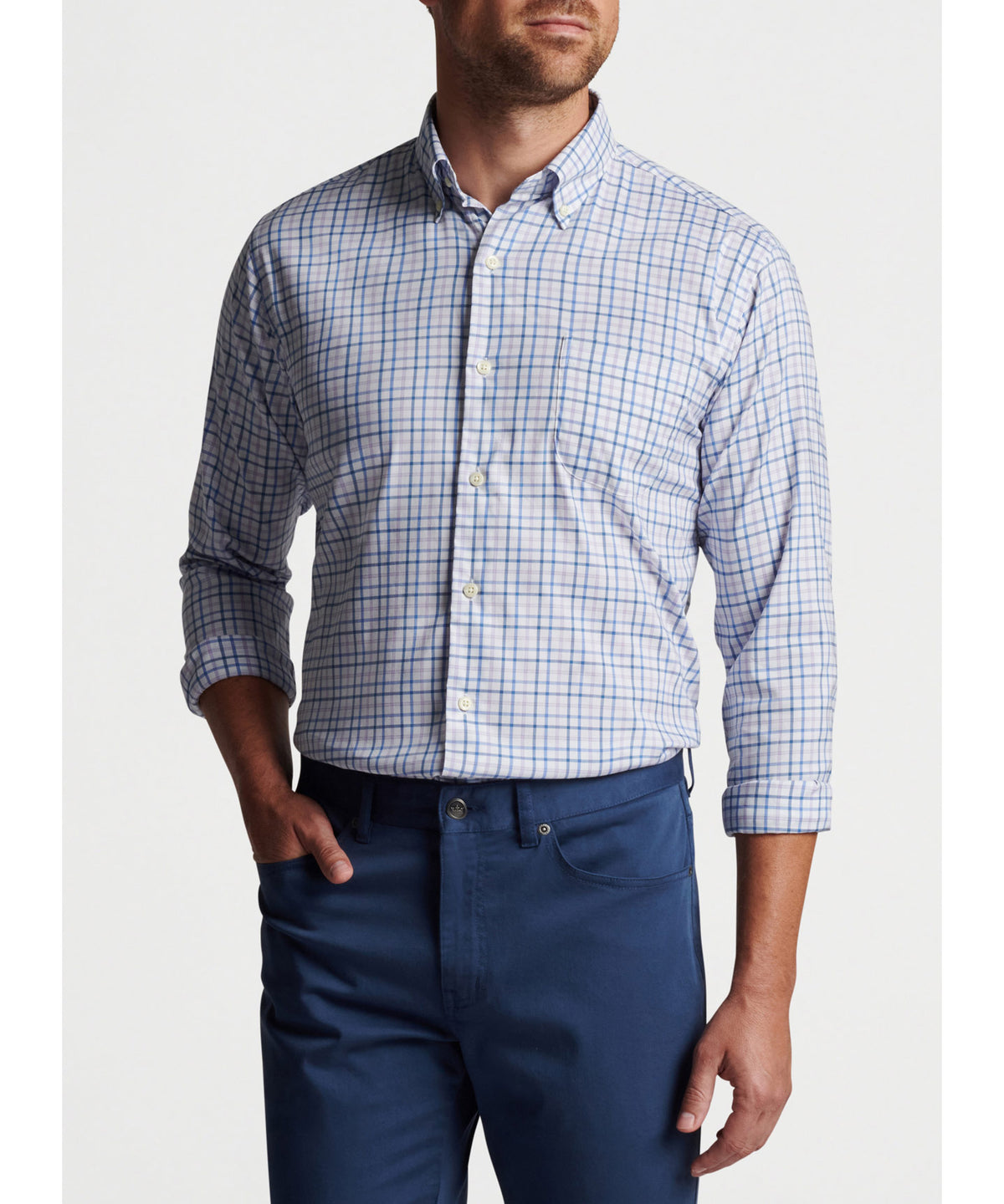 Peter Millar Long Sleeve Noland Sport Shirt