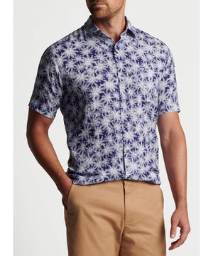 Peter Millar Short Sleeve Linen Sport Shirt
