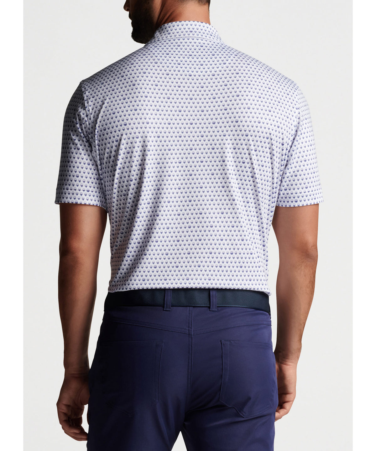 Peter Millar Short Sleeve Seeing Double Print Polo