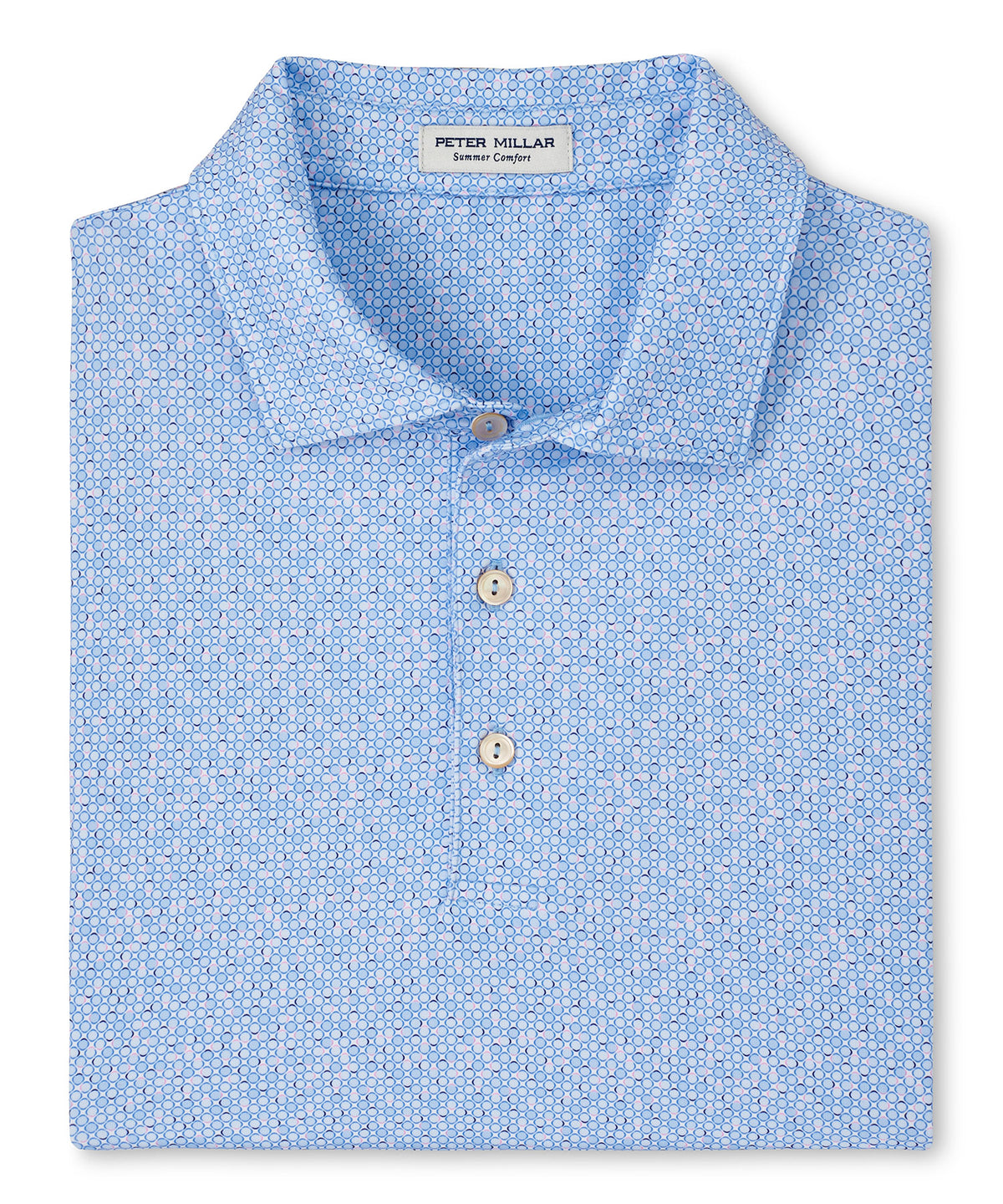 Peter Millar Short Sleeve Dot Print Polo