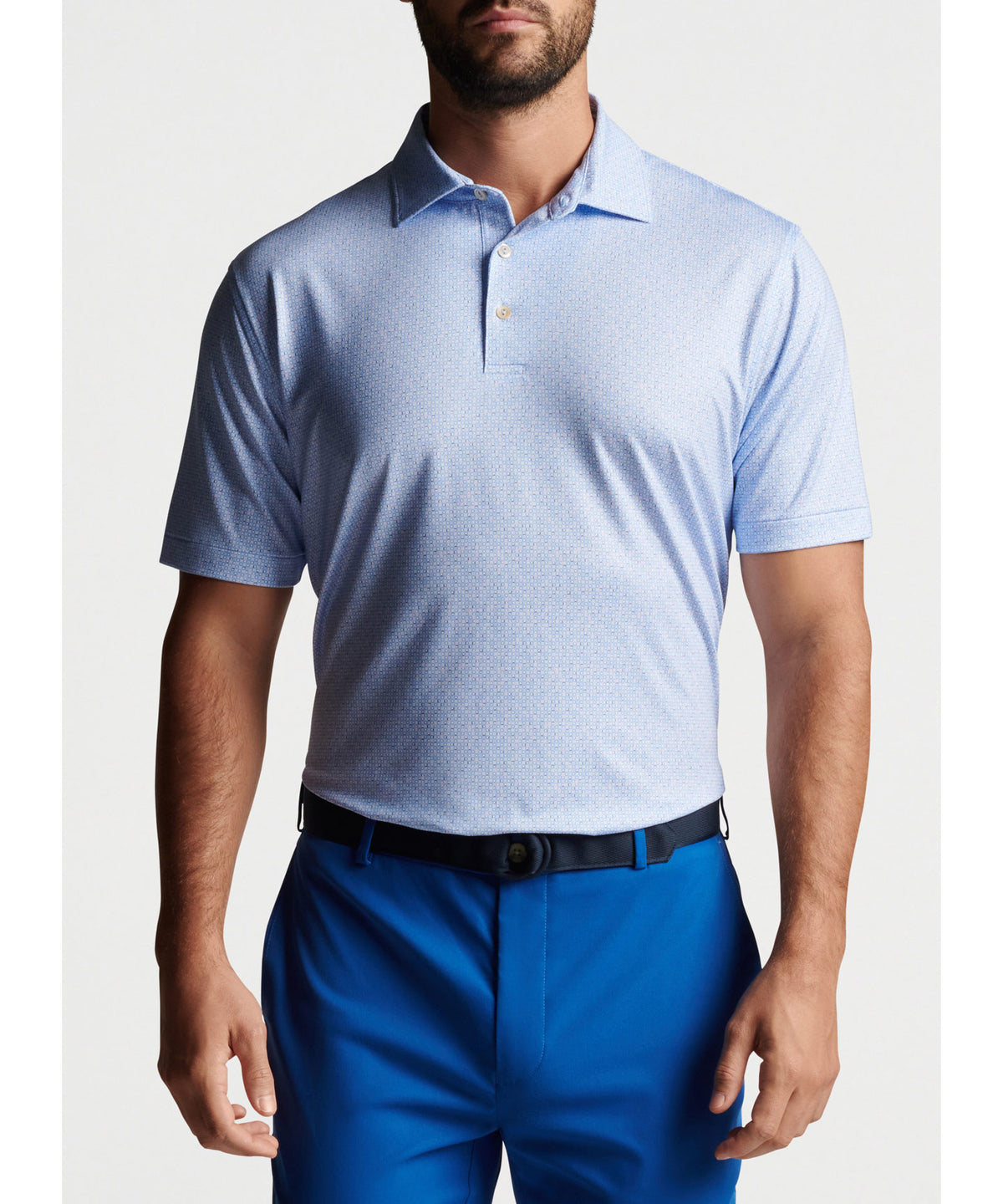 Peter Millar Short Sleeve Dot Print Polo