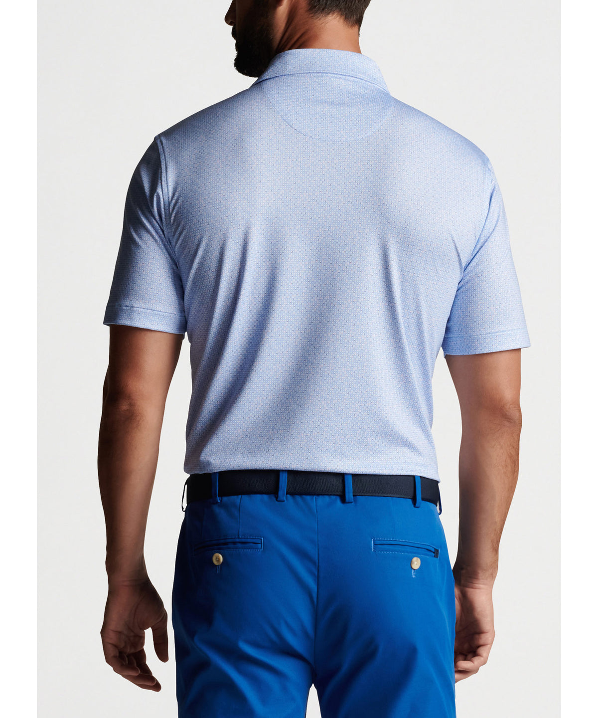 Peter Millar Short Sleeve Dot Print Polo