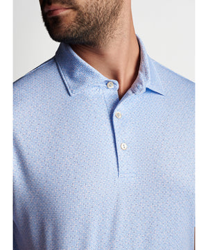 Peter Millar Short Sleeve Dot Print Polo