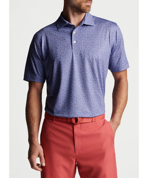 Peter Millar Short Sleeve Dot Print Polo
