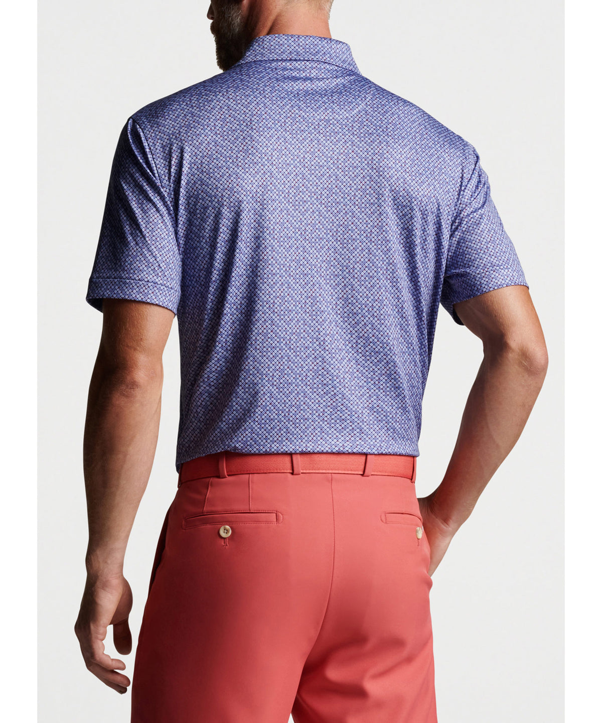 Peter Millar Short Sleeve Dot Print Polo
