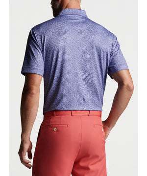 Peter Millar Short Sleeve Dot Print Polo