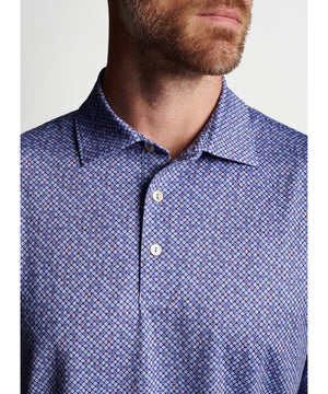 Peter Millar Short Sleeve Dot Print Polo