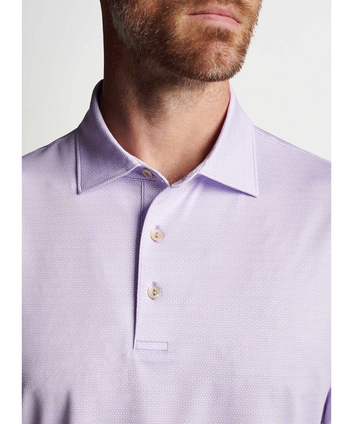 Peter Millar Short Sleeve Medallion Print Polo