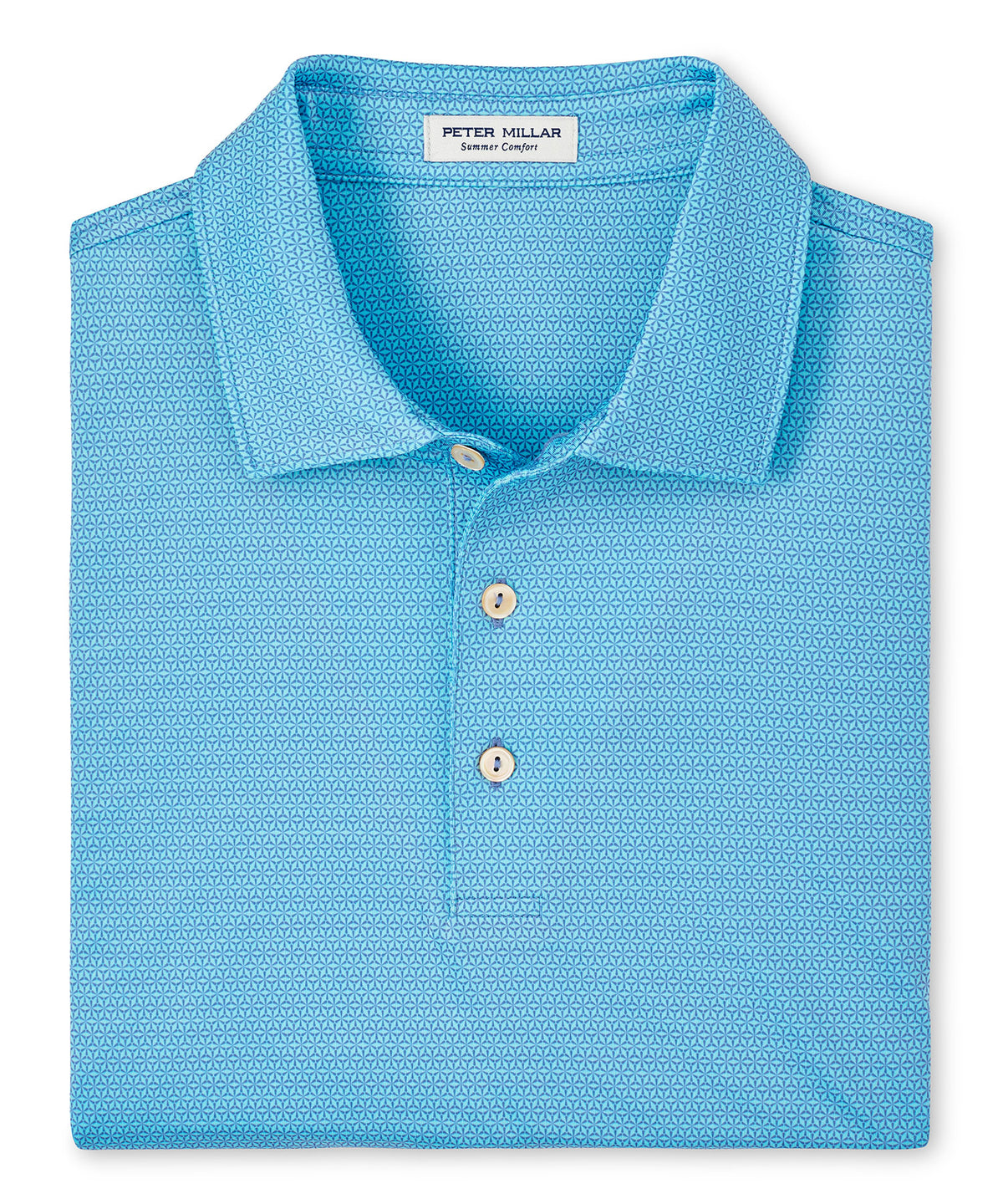 Peter Millar Short Sleeve Medallion Print Polo