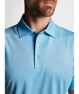 Peter Millar Short Sleeve Medallion Print Polo
