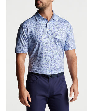 Peter Millar Short Sleeve Angler Print Polo