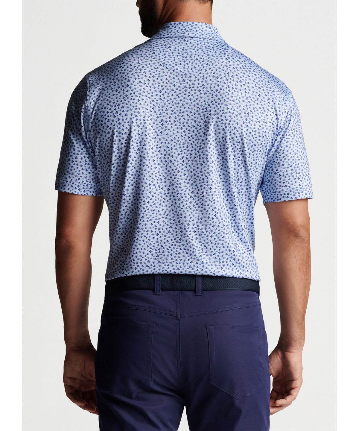 Peter Millar Short Sleeve Angler Print Polo
